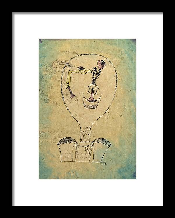 Paul Klee Framed Print featuring the photograph The Beginnings of a Smile #2 by Paul Klee