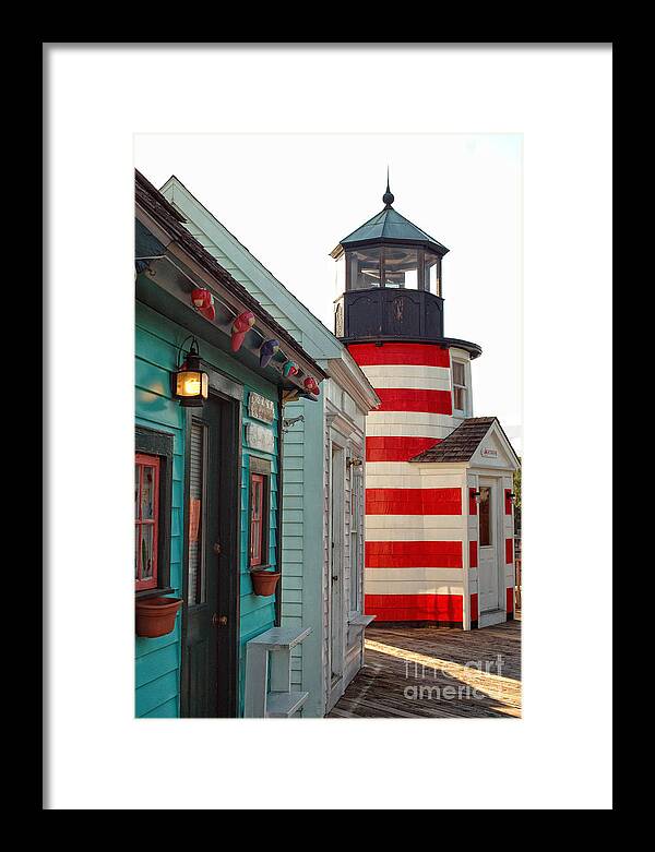 Lighthouse Framed Print featuring the photograph The Cove #1 by Joann Vitali