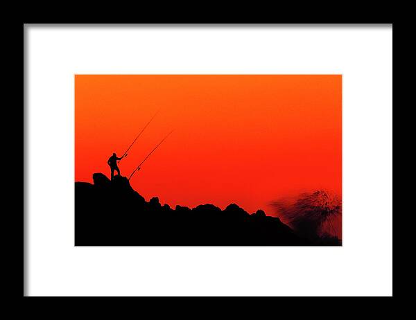 Bay Framed Print featuring the photograph The face of danger #2 by Natura Argazkitan