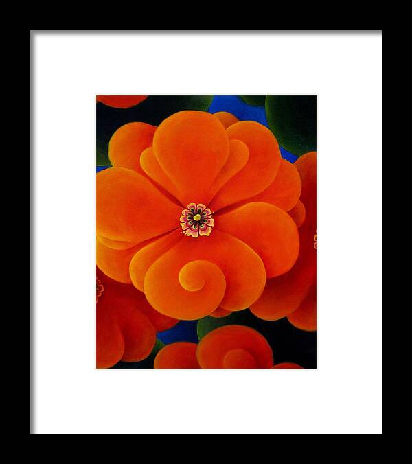 Flowers Framed Print featuring the painting The Hour of Plenty by Richard Dennis