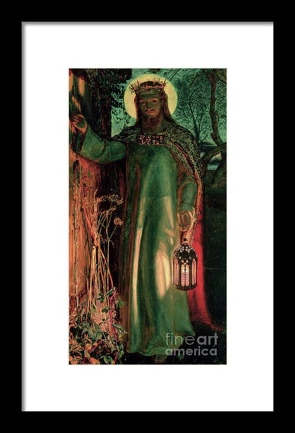 Jesus Framed Print featuring the painting The Light of the World by William Holman Hunt
