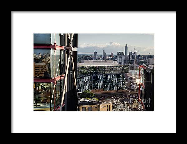Glass Framed Print featuring the photograph The London Skyline by Perry Rodriguez