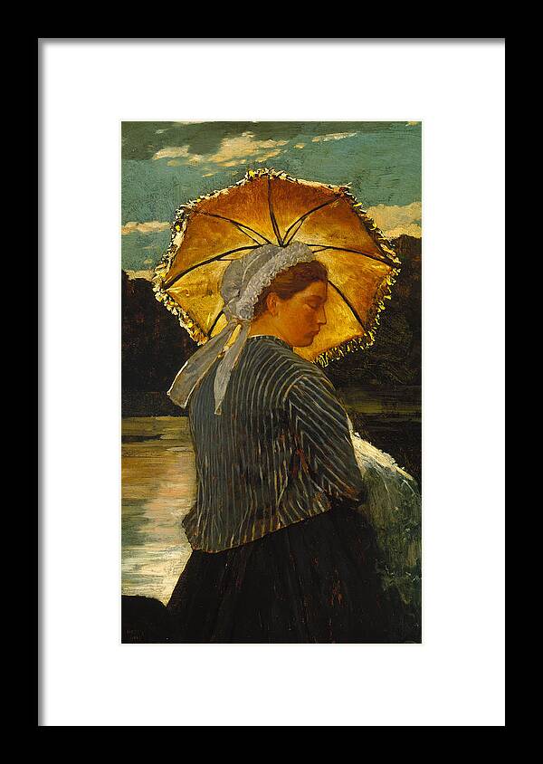 Winslow Homer Framed Print featuring the painting The Nurse #1 by Winslow Homer