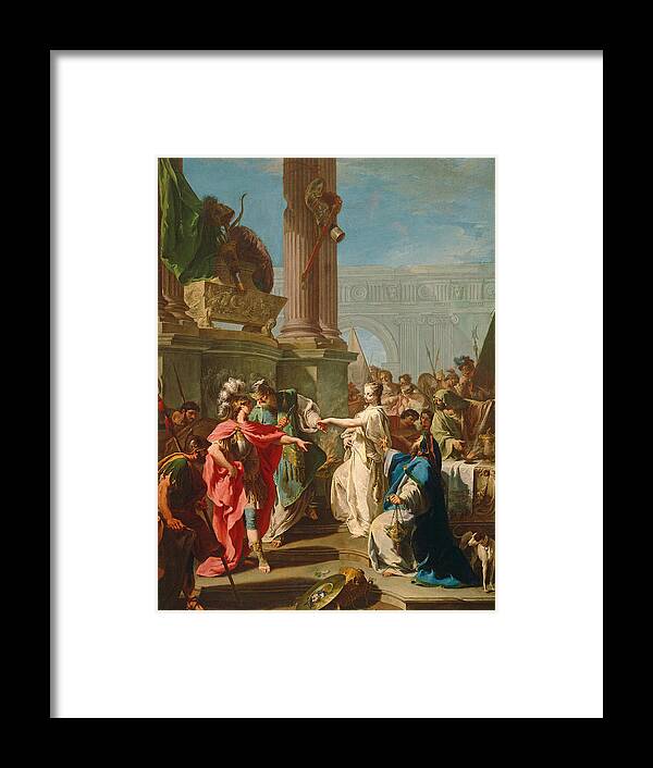 Giambattista Pittoni Framed Print featuring the painting The Sacrifice of Polyxena #2 by Giambattista Pittoni