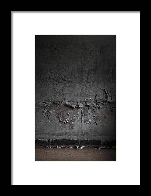 Peeling Framed Print featuring the photograph The Sad Act Of Being Erased by Kreddible Trout