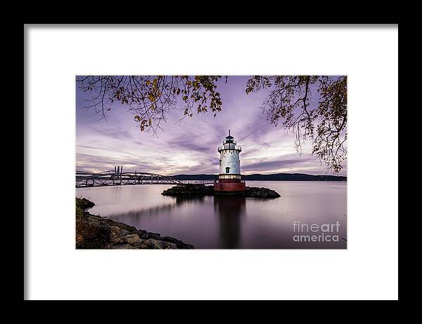 Tarrytown Framed Print featuring the photograph The Tarrytown Lighthouse #1 by Zawhaus Photography
