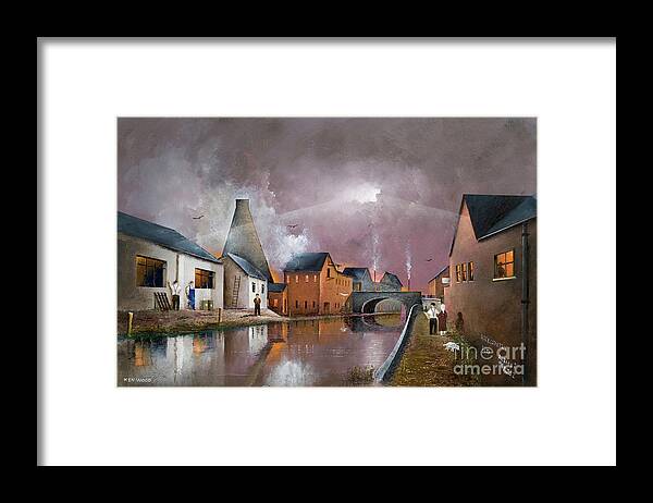 England Framed Print featuring the painting The Wordsley Cone, Stourbridge - England #3 by Ken Wood