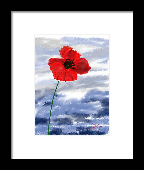 Digital Framed Print featuring the digital art Soft and Strong by Bonny Butler