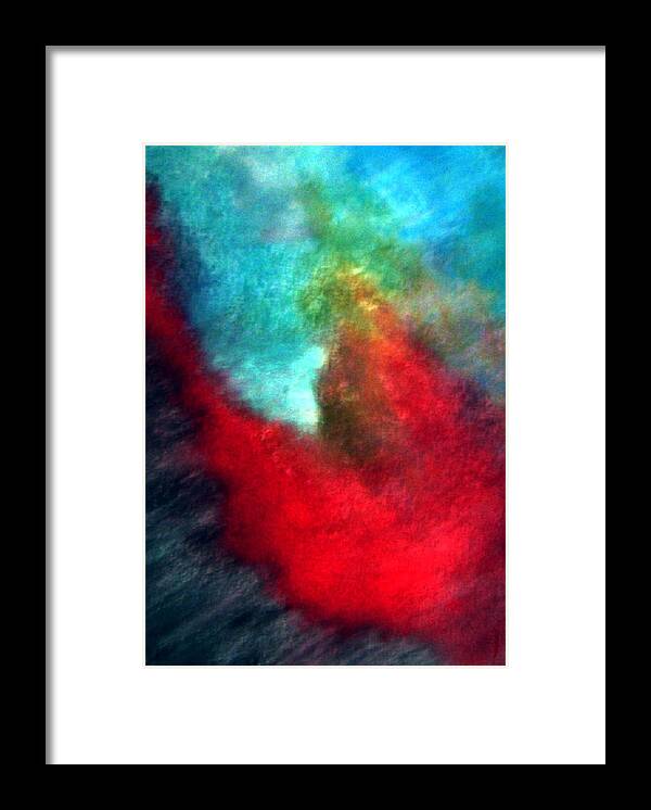 Abstract Framed Print featuring the digital art There was a man by Joseph Ferguson