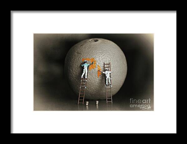 Macro Framed Print featuring the photograph This could take awhile by Rene Crystal