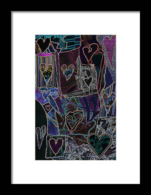  Framed Print featuring the mixed media Thought Of Love #1 by Kenneth James