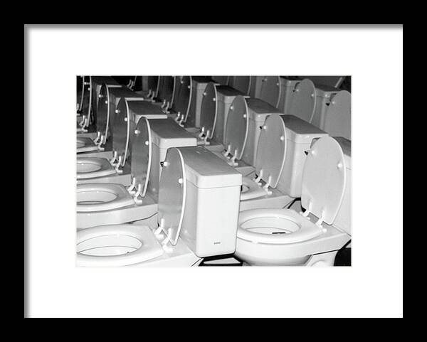 Toilets Framed Print featuring the photograph Toilets #1 by Pamela S Eaton-Ford