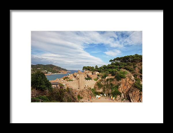 Tossa Framed Print featuring the photograph Tossa de Mar Town on Costa Brava #1 by Artur Bogacki
