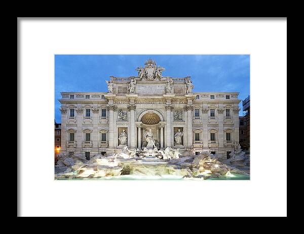Trevi Framed Print featuring the photograph Fontana di Trevi by Fabrizio Troiani