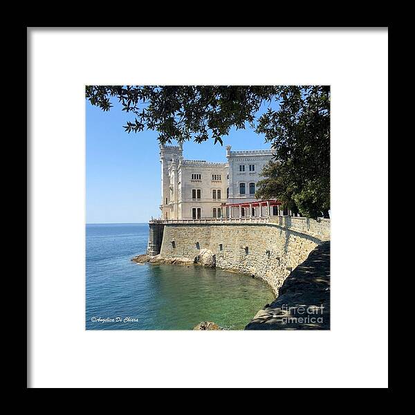 Cityscape Framed Print featuring the photograph Trieste Miramare Castle #1 by Italian Art