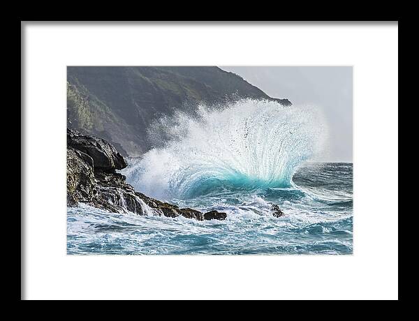 Art Framed Print featuring the photograph Turbulent Shore #1 by Jon Glaser