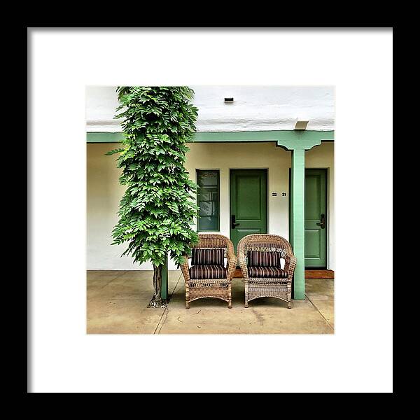  Framed Print featuring the photograph Two Chairs by Julie Gebhardt