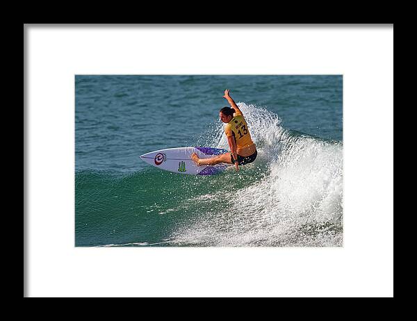 Swatch Trestle Pro 2017 Framed Print featuring the photograph Tyler Wright #1 by Waterdancer