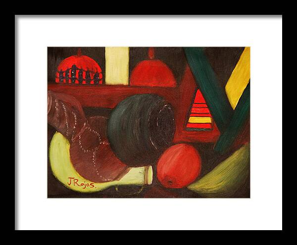 Fruit Framed Print featuring the painting Untitled #1 by Jose Rojas