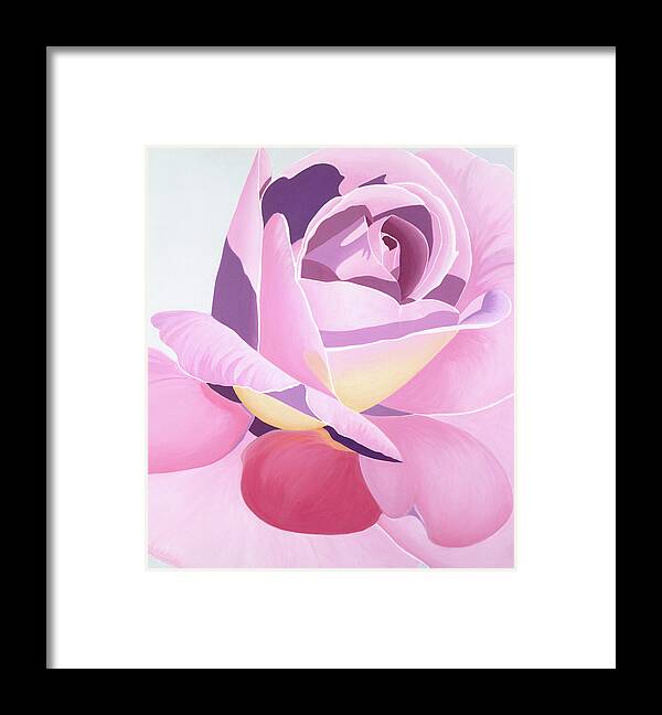 Rose Framed Print featuring the painting Untitled #1 by Loraine LeBlanc