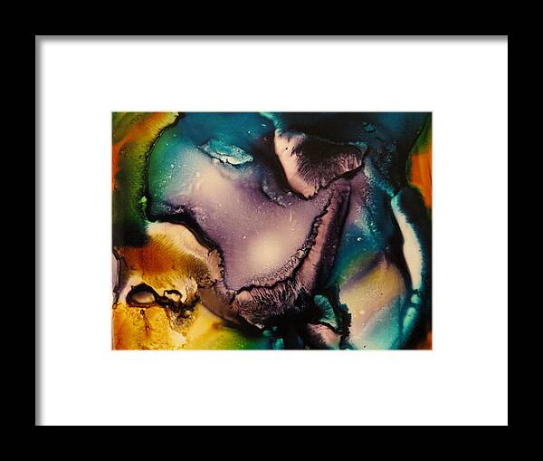 Abstract Framed Print featuring the painting Pulsar by Soraya Silvestri