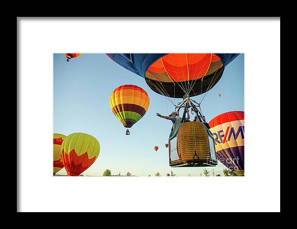 Hotair Framed Print featuring the photograph Up Up And Away #2 by Nick Boren