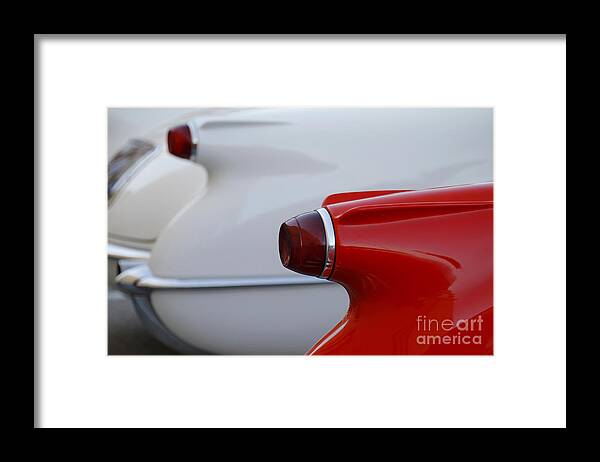 Corvette Framed Print featuring the photograph Vette Tails #1 by Dennis Hedberg