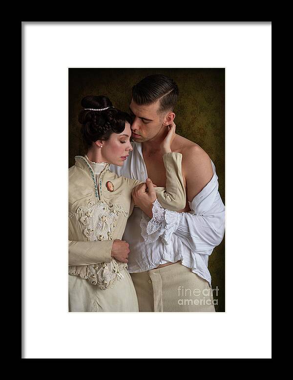 Victorian Framed Print featuring the photograph Victorian Lovers #1 by Lee Avison