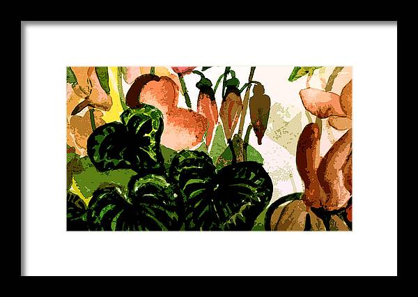 Vine Framed Print featuring the painting Vines #1 by Mindy Newman