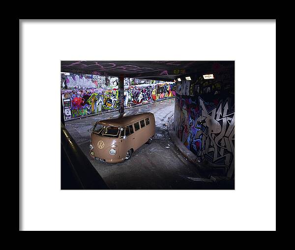 Volkswagen Microbus Framed Print featuring the photograph Volkswagen Microbus #1 by Mariel Mcmeeking
