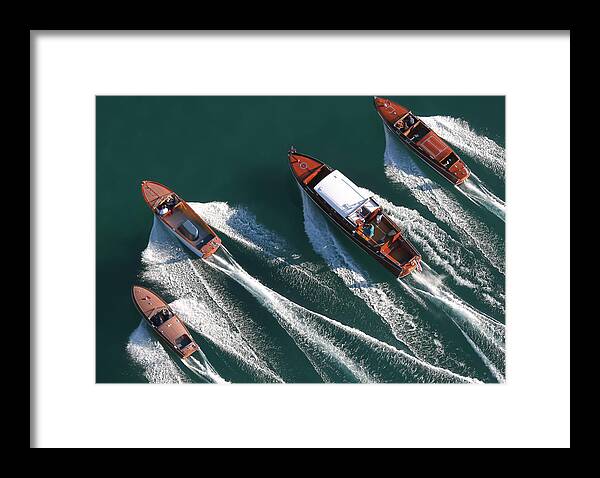 Walk Framed Print featuring the photograph Walking on Water #1 by Steven Lapkin