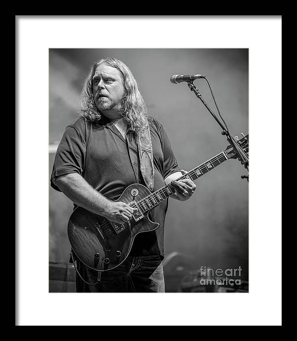 The Allman Brothers Band Framed Print featuring the photograph Warren Haynes with The Allman Brothers Band #2 by David Oppenheimer