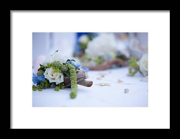 Ewdding Flowers Framed Print featuring the photograph Wedding Flowers #1 by Snailsdevil Trailsnails