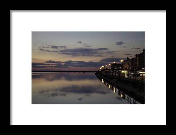 Beautiful Framed Print featuring the photograph West Kirby Promenade Sunset by Spikey Mouse Photography