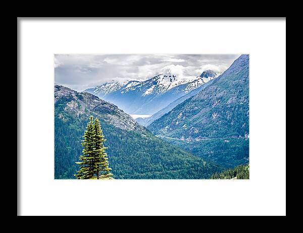 Mountain Framed Print featuring the photograph White Pass Mountains In British Columbia #1 by Alex Grichenko