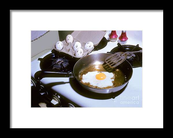 Eggs Framed Print featuring the photograph Who Is Next #1 by Larry Keahey