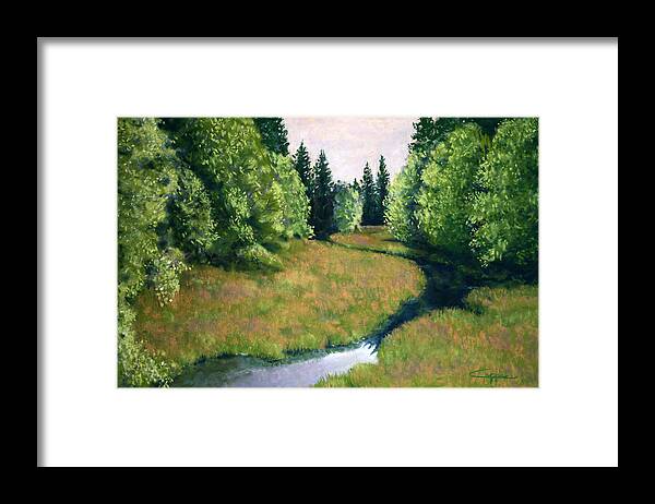 Willamtte Valley Framed Print featuring the painting Willamette Valley Summer #1 by Carl E Capps