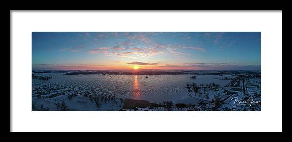  Framed Print featuring the photograph Winter Sunrise #1 by Brian Jones
