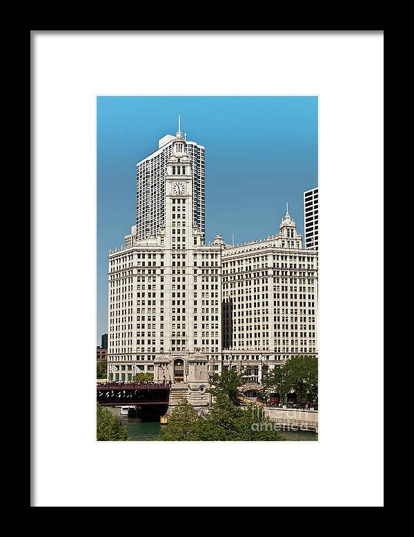 Chicago Framed Print featuring the photograph Wrigley Building #2 by David Levin