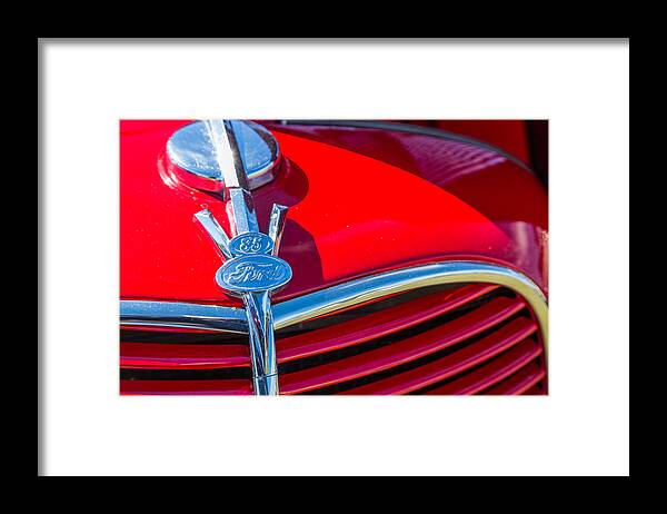 1937 Ford Stake Bed Pickup Framed Print featuring the photograph 1937 Ford Stake Bed Pickup Antique Vintage Photograph Fine Art P #10 by M K Miller