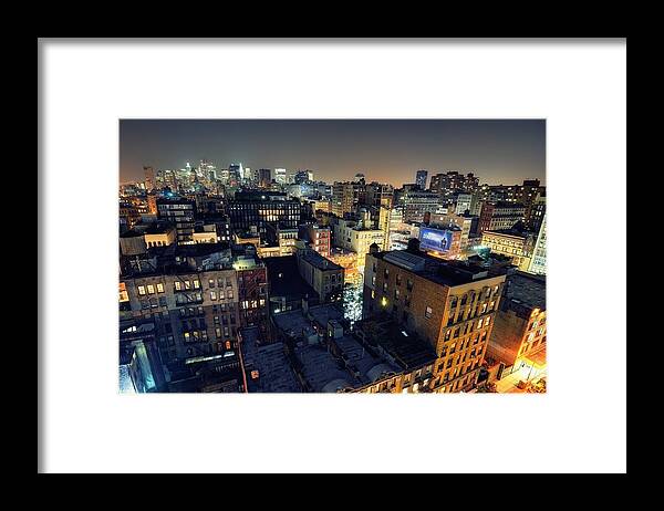 City Framed Print featuring the digital art City #10 by Maye Loeser