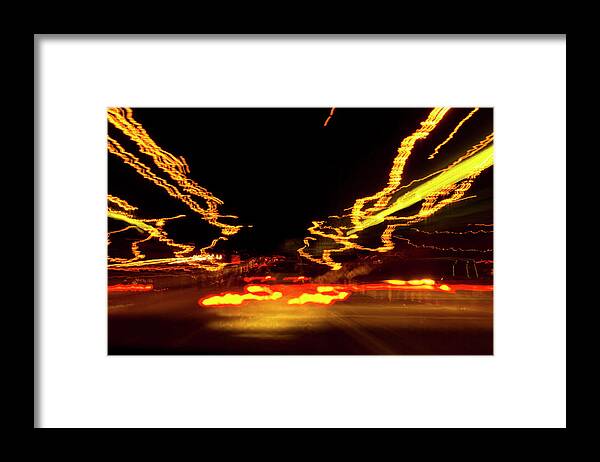 Night Framed Print featuring the photograph 101 Southbound at Night by Richard Henne