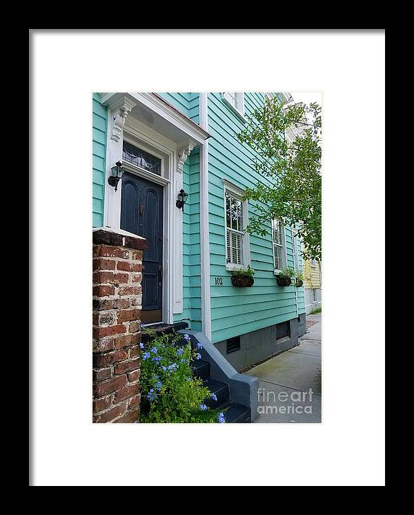 Blue House Framed Print featuring the photograph 102 by Amy Regenbogen