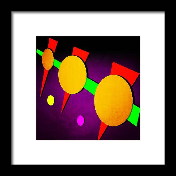 Abstract Framed Print featuring the digital art 104 by Timothy Bulone