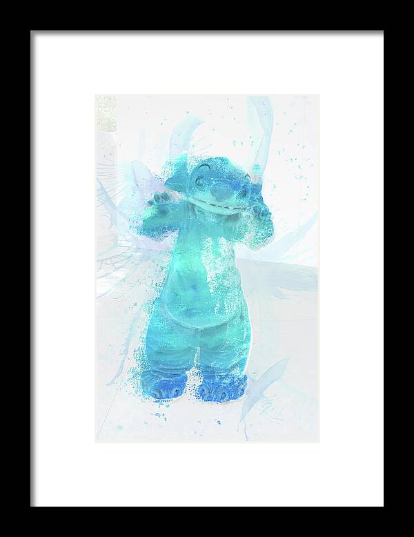Character Framed Print featuring the mixed media 10802 Stitch by Pamela Williams