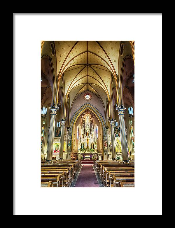 Church Framed Print featuring the photograph 10871 St Joseph Catholic Church by Pamela Williams