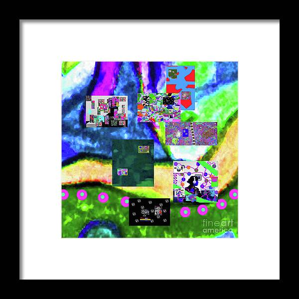 Walter Paul Bebirian Framed Print featuring the digital art 11-11-2015abcdefghijklmnopqrtuvwxyzabcdefg by Walter Paul Bebirian