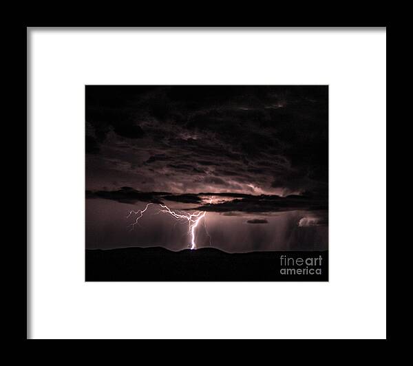 Lightning Framed Print featuring the photograph Lightning #20 by Mark Jackson