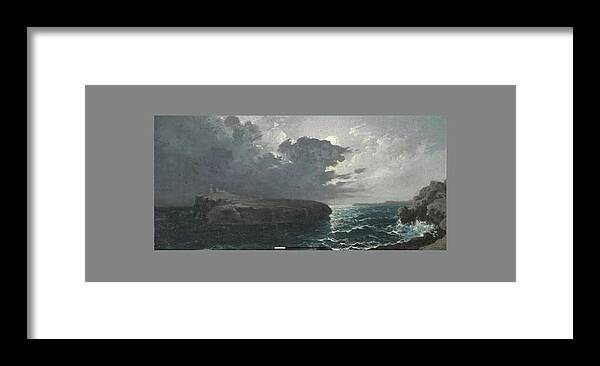 Attributed To Girolamo Gianni (italian Framed Print featuring the painting Moonlight #11 by MotionAge Designs