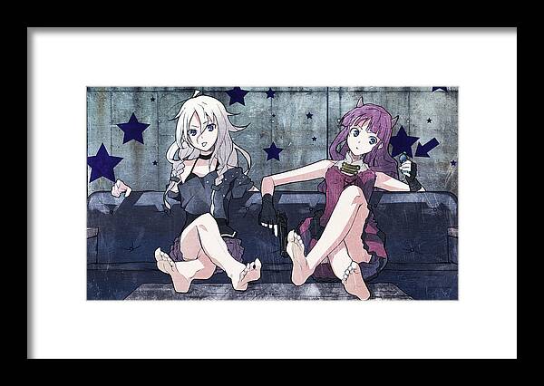 Vocaloid Framed Print featuring the digital art Vocaloid #113 by Super Lovely